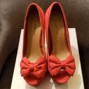 Just Fab LITA PLATFORM HEELS 8